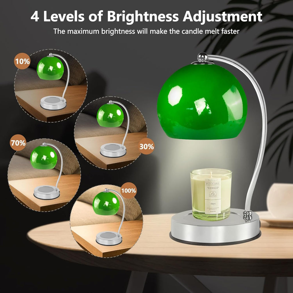 GEEZO Fragrance Candle Warmer Lamp，Electric Candle Warmer with Timer &amp; Dimmer，Mom Christmas Birthday Gifts for Women, House Warming Gifts New Home Bedroom Decor