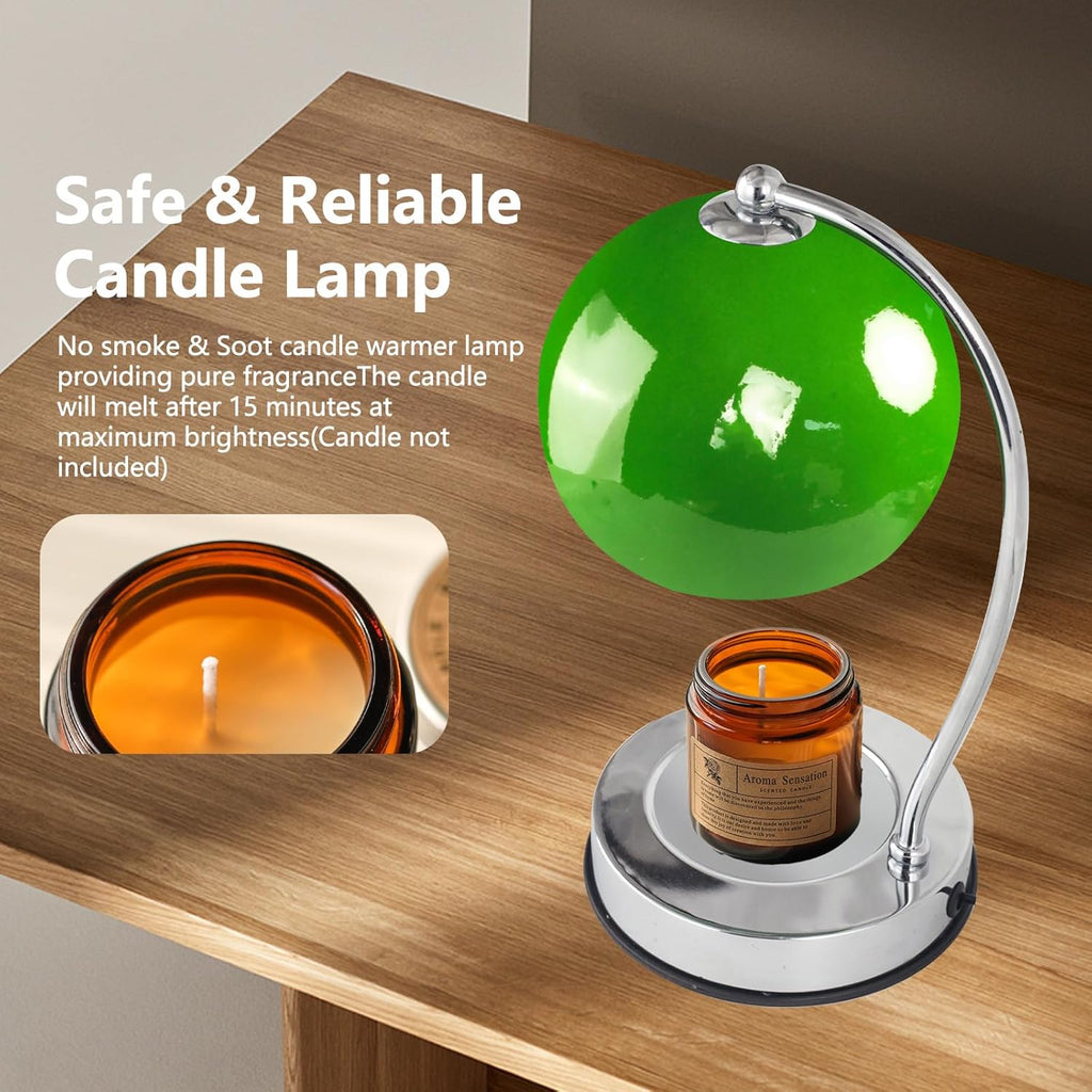 GEEZO Fragrance Candle Warmer Lamp，Electric Candle Warmer with Timer &amp; Dimmer，Mom Christmas Birthday Gifts for Women, House Warming Gifts New Home Bedroom Decor