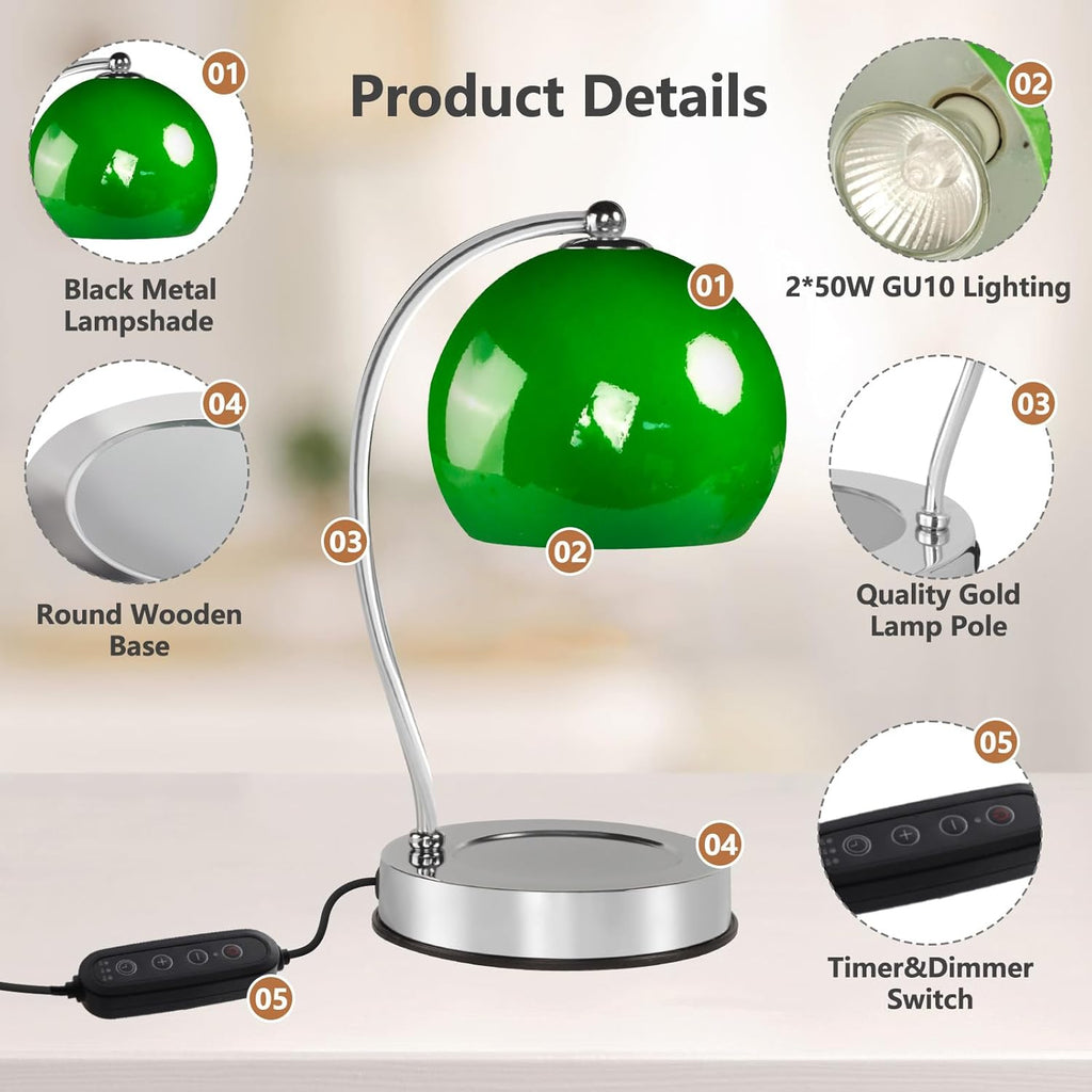 GEEZO Fragrance Candle Warmer Lamp，Electric Candle Warmer with Timer &amp; Dimmer，Mom Christmas Birthday Gifts for Women, House Warming Gifts New Home Bedroom Decor